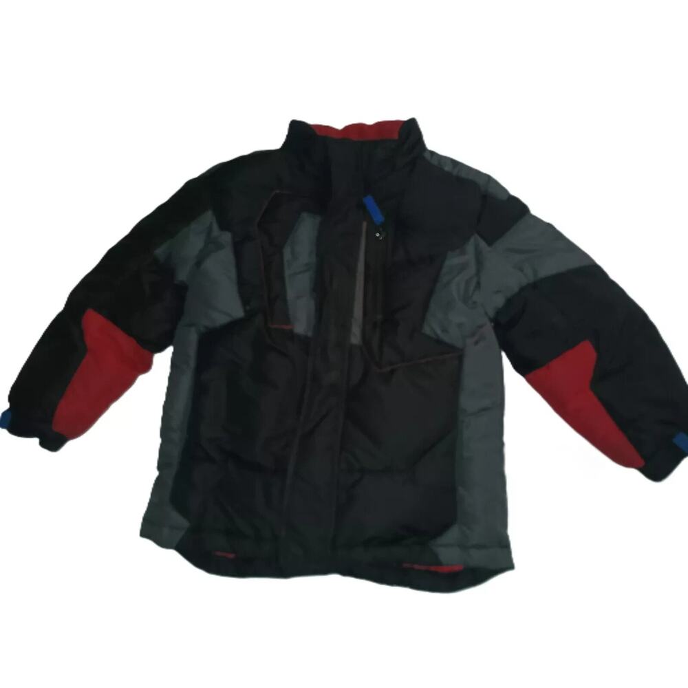 Rothschild BZ Boys' Insulated Winter Ski Puffer Jacket Hooded Black Sz L(7) B002